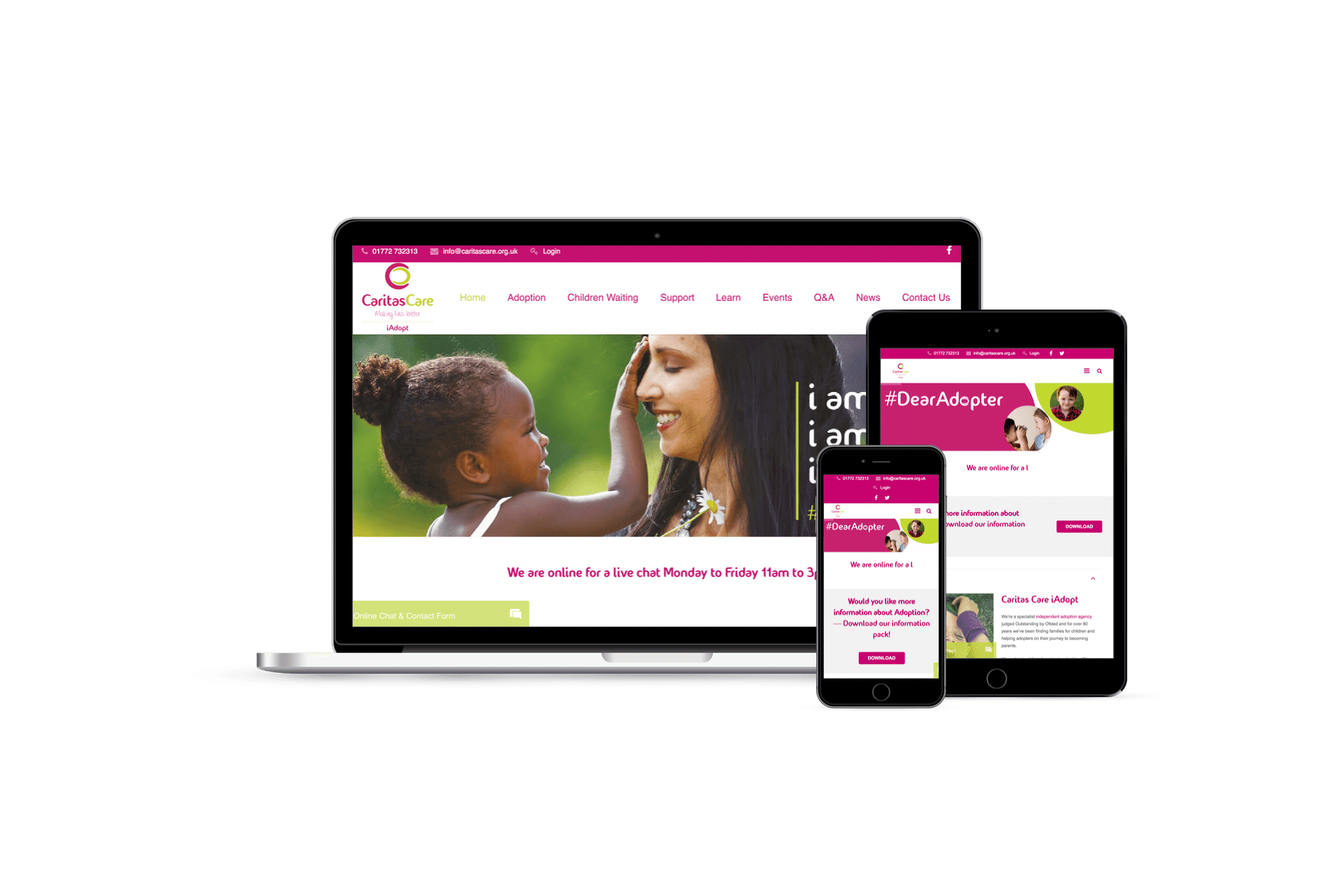 Scruffymonkey Web Design Bolton iAdopt Responsive Display