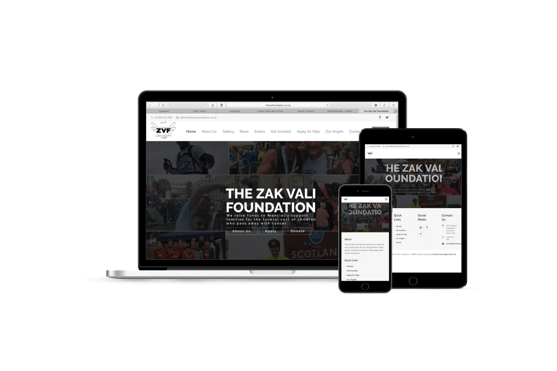 Scruffymonkey Web Design Bolton Zak Vali Responsive Layout